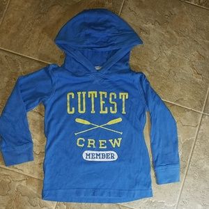 Hooded long sleeve tshirt